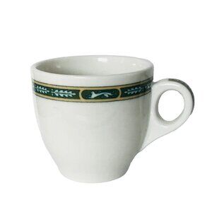 Vintage Demitasse Cup Mystic Mistic Pattern Restaurant Ware Heavy China MCM